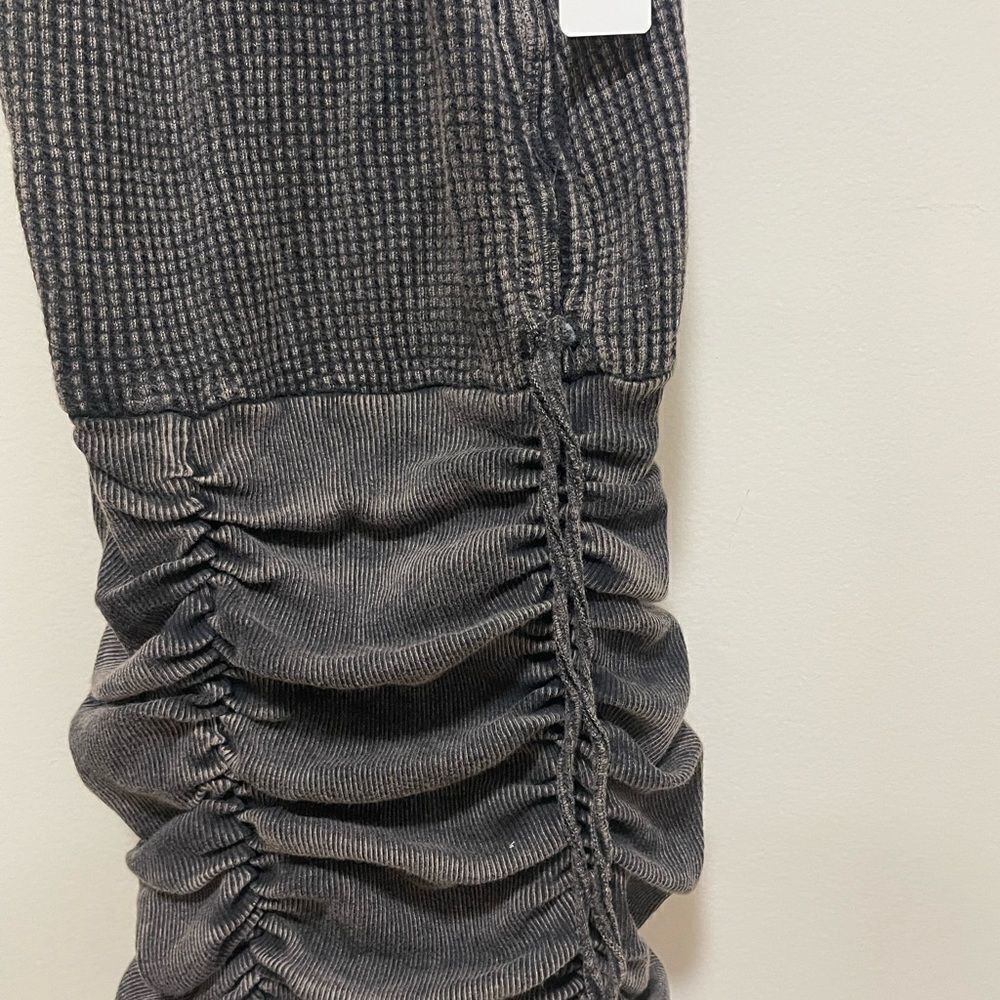 New
Free People Women's FP One Katya Thermal Mini Dress in Grey Black - Picture 4 of 7